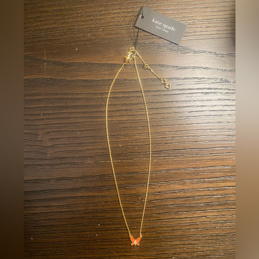 NEW Kate Spade butterfly necklace.